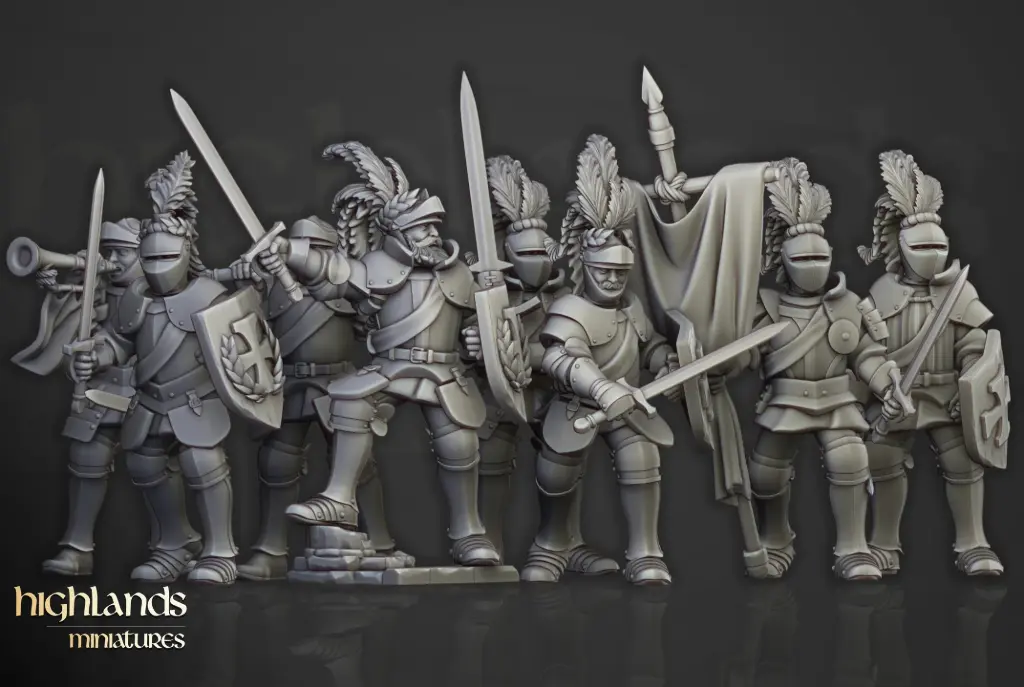 Highlands Miniatures - Empire - Chevaliers à pied