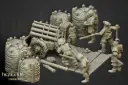 Highlands Miniatures - Canon pluie de feu avec éléments de décors