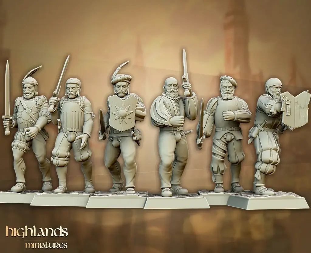 Highlands Miniatures - Troupes impériales avec épées