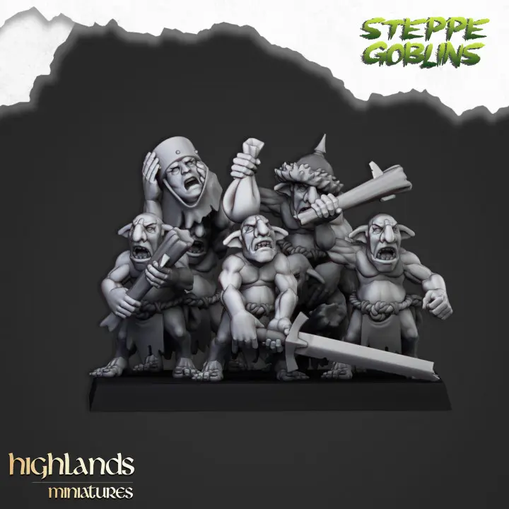 Highland Miniatures - Nuées de goblins des steppes - 