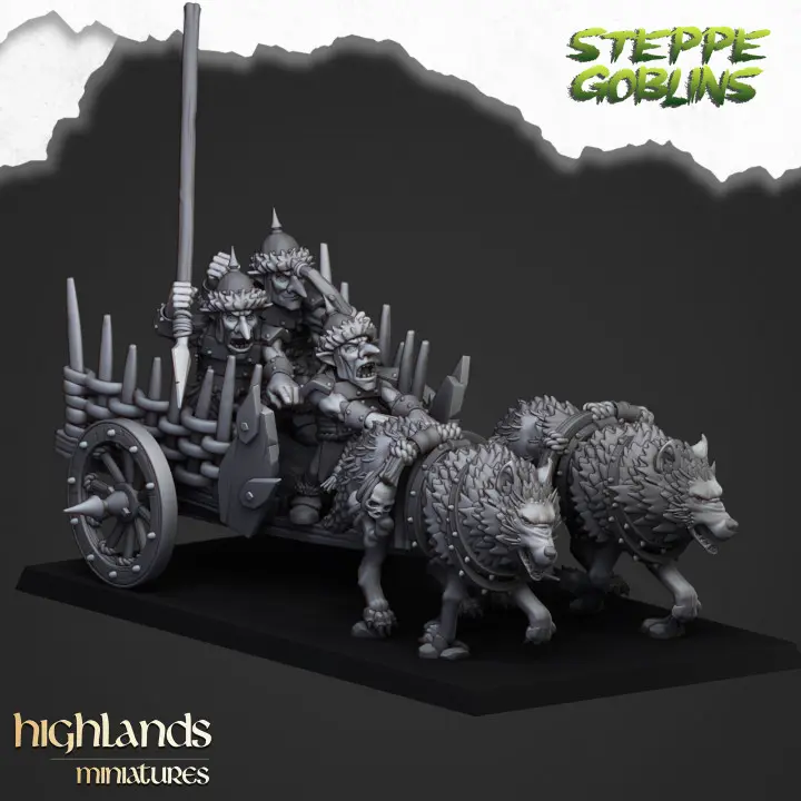 Highlands Miniatures - Chariot de gobelin des steppes