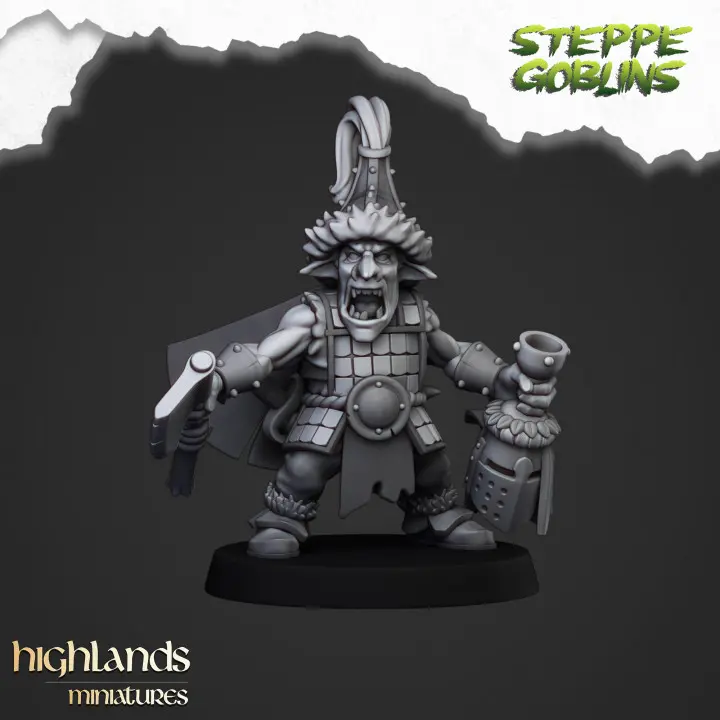 Highlands Miniatures - Héros gobelin des steppes