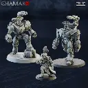 Ghamak - Martian Cult Iron Golems (2 golems + 1 personnage)