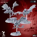 Ghamak - Lizardmen - Pterodactyl Knights (X3)