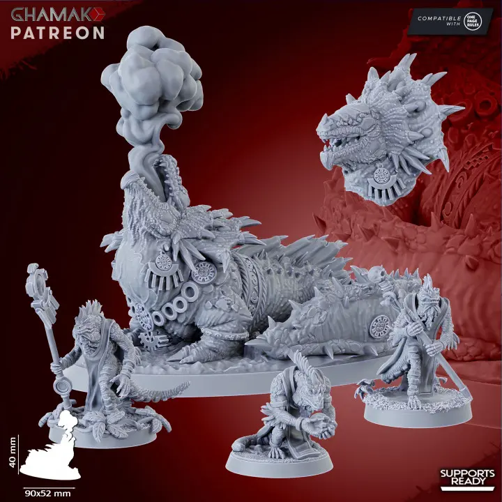 Ghamak - Lizardmen - Pyro Salamander 