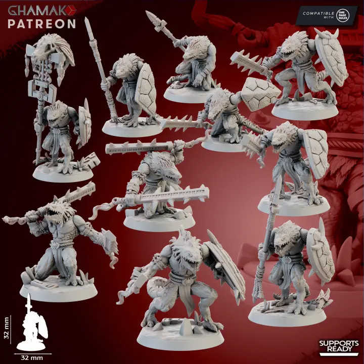 Ghamak - Lizardmen - Coldblood Warriors