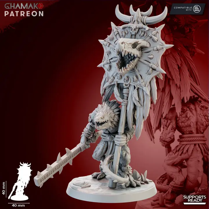 Ghamak - Lizardmen - Banner of the ancients 