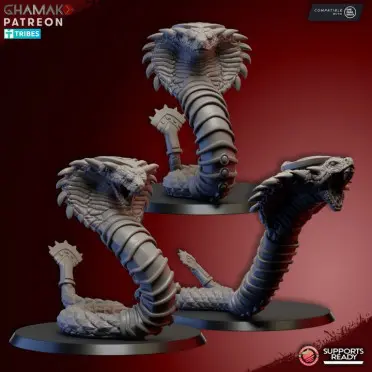 Ghamak - Fantasy - Rois des sables - Serpents géants des sables X3