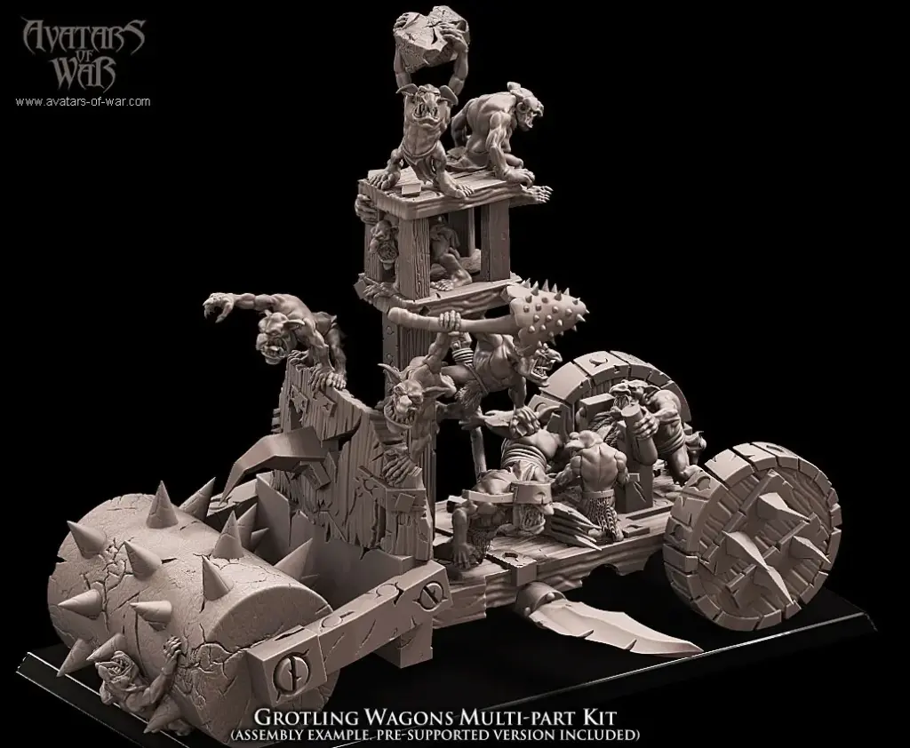 Avatars of War - Kit de chariot de combat Grotling (multi-part)