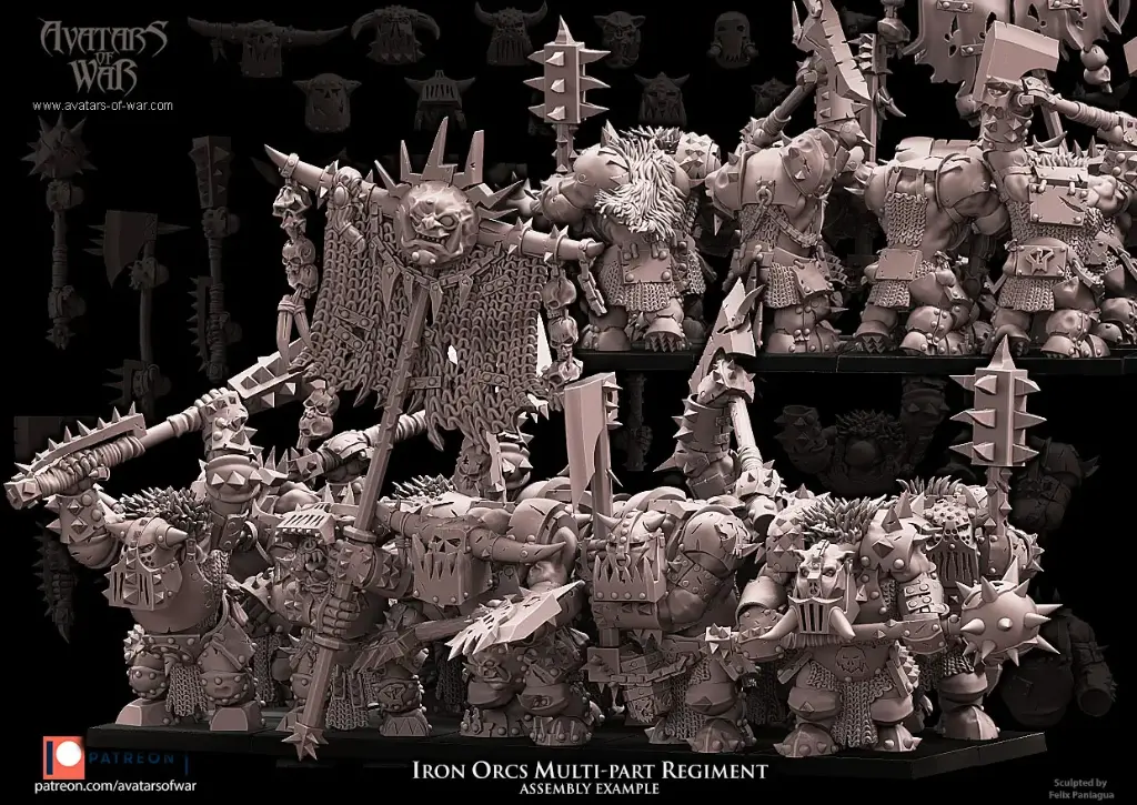 Avatars of War - Régiment d'Orcs noirs (multi-part)