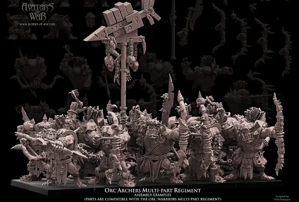 Avatars of War - Régiment d'archers orcs (multi-part)