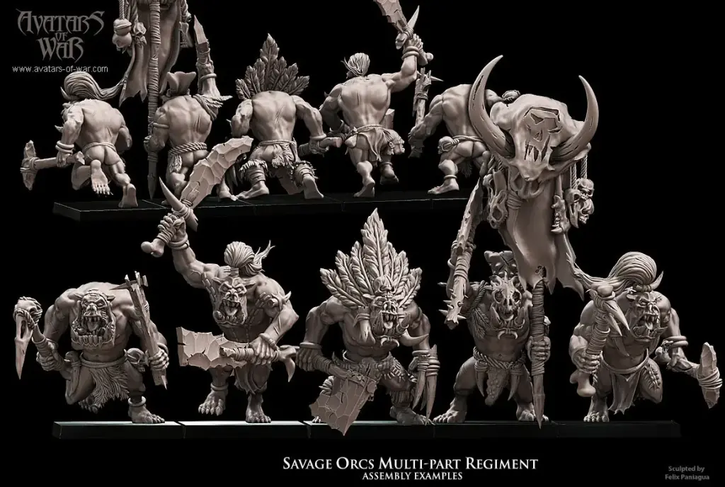 Avatars of War - Régiment d'orcs sauvages (multi-part)