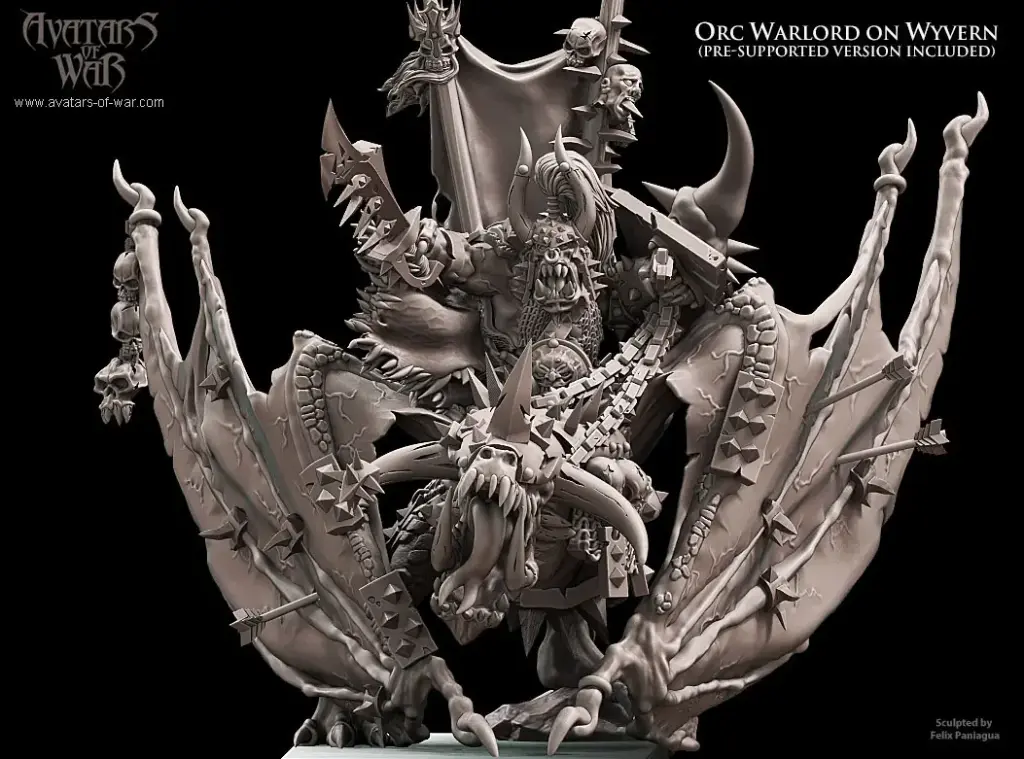 Avatars of War - Seigneur de guerre orc sur Wyverne (multi-part)