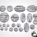 Socles Ronds / Toppers texturés - WWII- Lot de 20