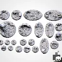 Socles Ronds / Toppers texturés - Forêt - Lot de 20