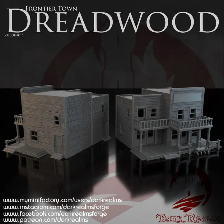 Dark realms - Frontier Town - Dreadwood Building 5 | arakis-miniatures