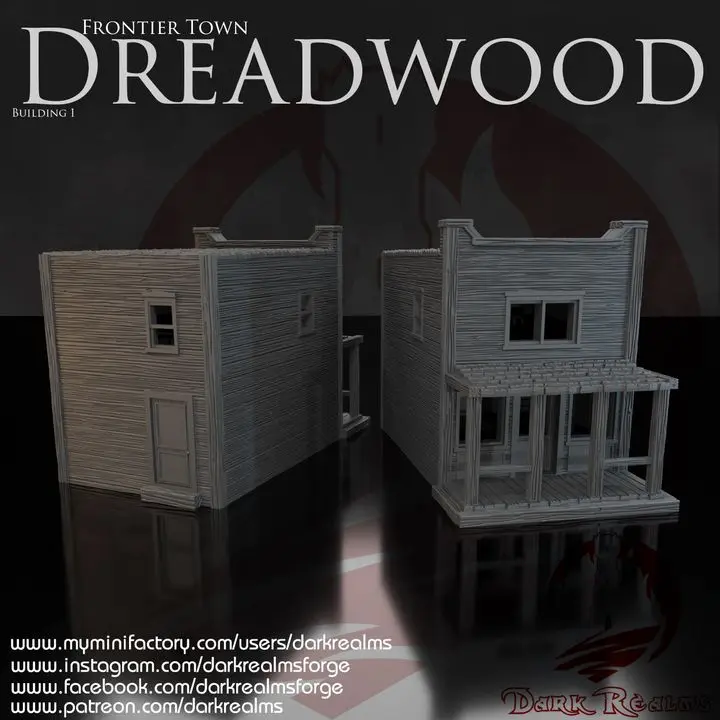 Dark realms - Frontier Town - Dreadwood Building 1 (28mm)