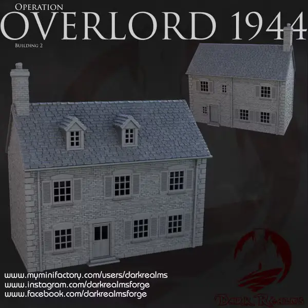 Dark realms - Dark Realms - Overlord 1944 - Batiment 2 (28mm)