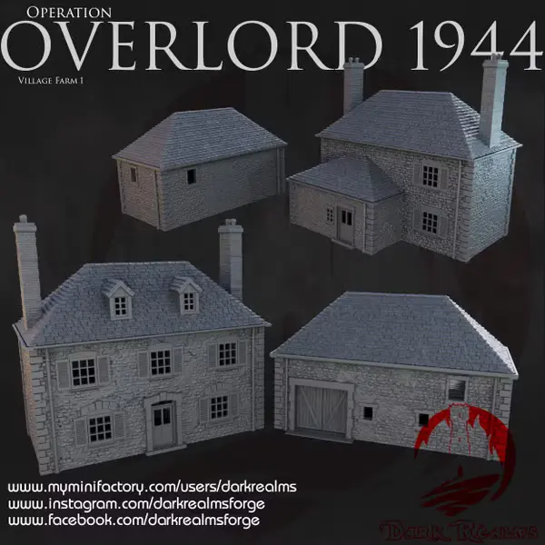 Dark realms - Dark Realms - Overlord 1944 - Ferme (28mm)