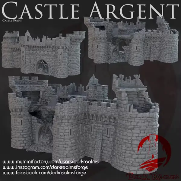 Dark realms - Dark Realms - Castle Argent -Chateau en ruines 