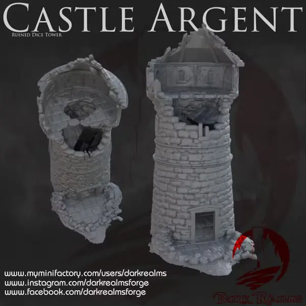 Dark realms - Dark Realms - Castle Argent -Tour en ruines