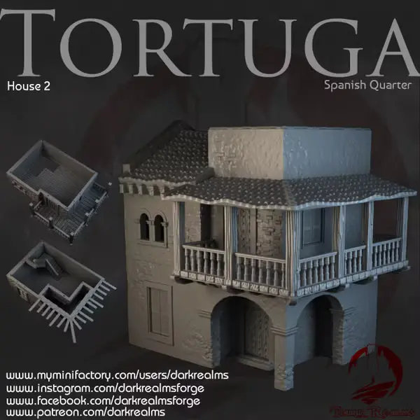 Dark realms - Dark Realms - Tortuga - Maison 2 (28mm)