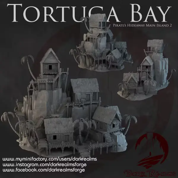 Dark realms - Dark Realms - Tortuga - Ile principale 2 (28mm)