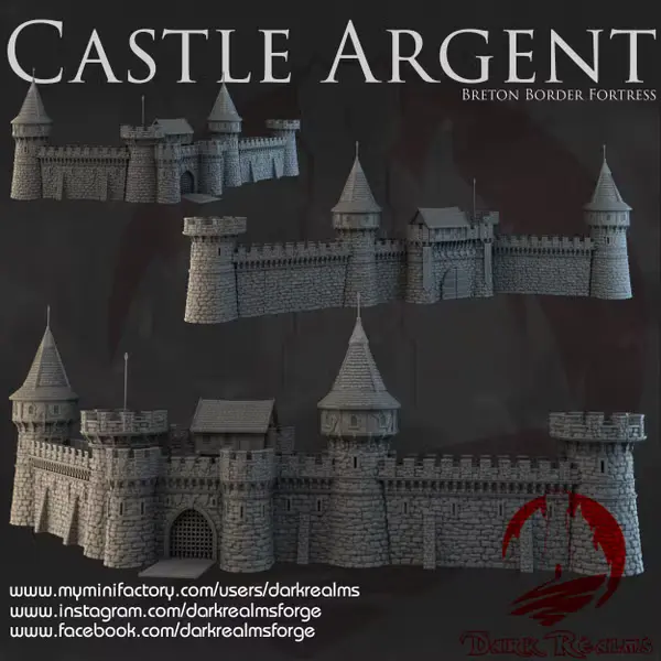 Dark realms - Dark Realms - Castle Argent - Portes et murs