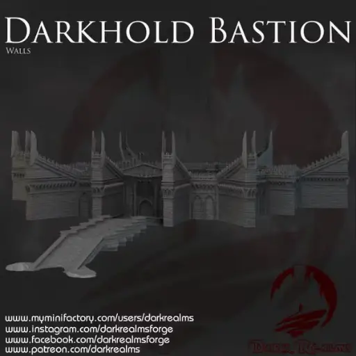 Dark realms - Dark Realms - Darkhold bastion (Minas morgul) - Murs de minas Morgul