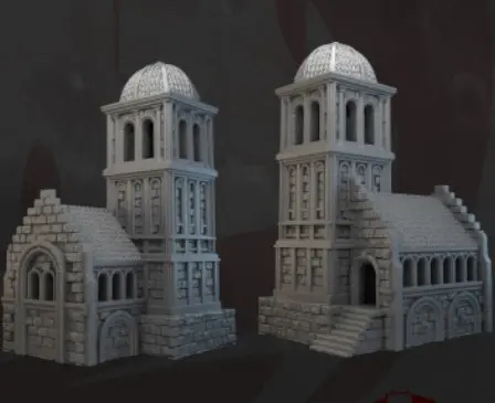 Dark realms - Arkenfel (Gondor) - Batiment 1 Grand toit rond