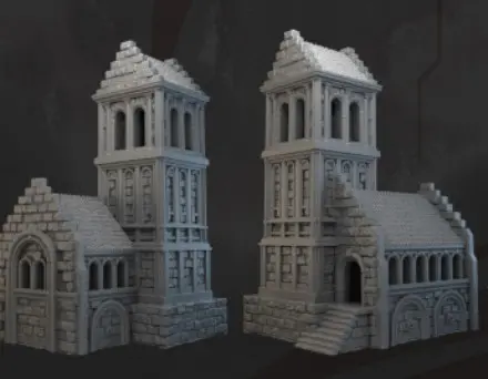 Dark realms - Arkenfel (Gondor) -Batiment 1 Grand toit pentu