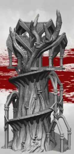 Dark realms - Elfes des bois - Tour dans les arbres 1