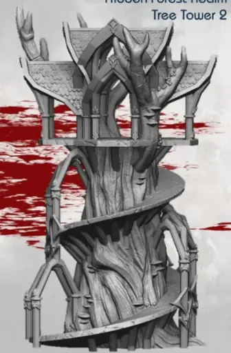 Dark realms - Elfes des bois - Tour dans les arbres 2