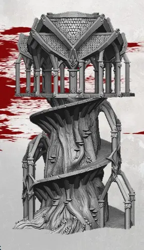 Dark realms - Elfes des bois - Tour dans les arbres 4