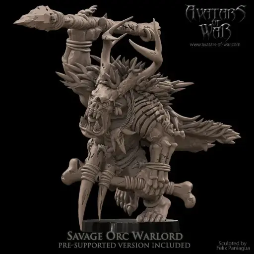 Avatars of War - Seigneur orc sauvage lance