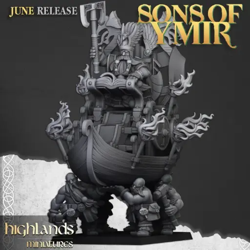 Highlands Miniatures - Roi nain sur trône 