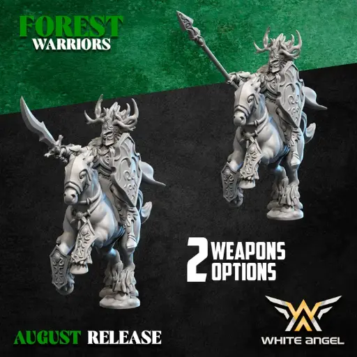 White angel - Elfes sylvains - Seigneur sur cheval