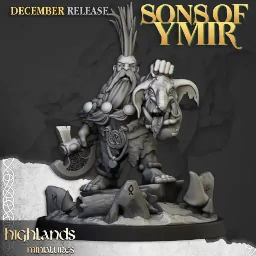 Highlands Miniatures - Chasseur de Trolls Nain