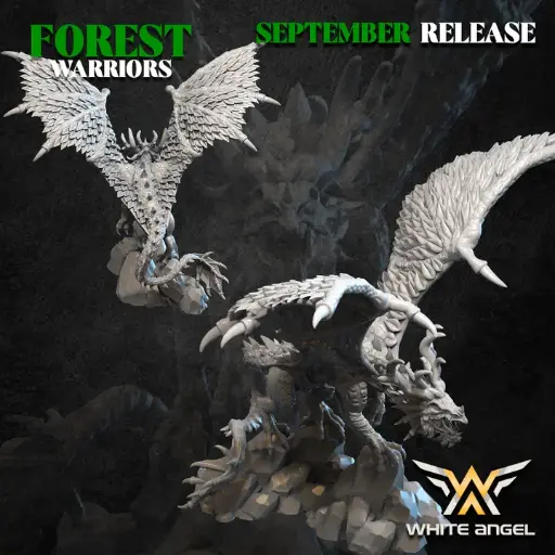 White angel - Elfes sylvains - Dragon de la forêt