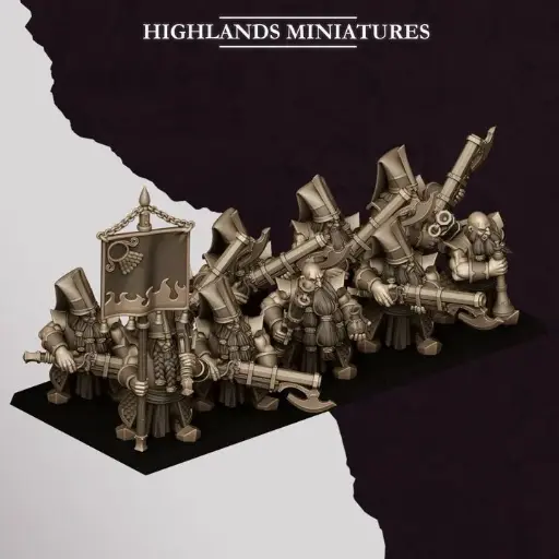 Highlands Miniatures - Nains corrompus - Tireurs avec Jezzails