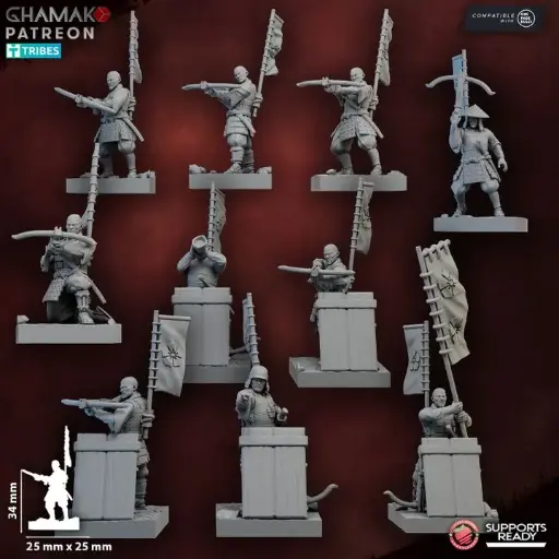 Ghamak - Fantasy -Akai - Arbalétriers Ashigaru