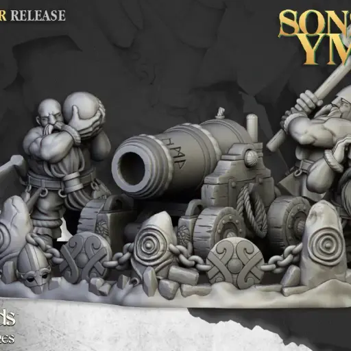 Highlands Miniatures - Artillerie naine - Canon