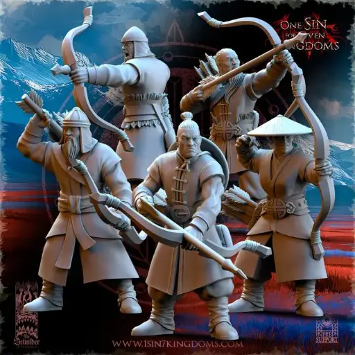 The Beholder miniatures- Astarii - Archers paysans