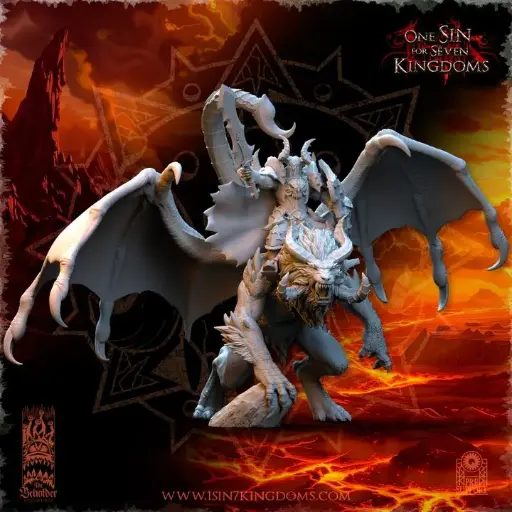 The Beholder miniatures- Guerriers corrompus - Seigneur sur Manticore