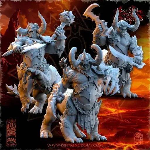 The Beholder miniatures- Dragons Ogres armes additionnelles X3