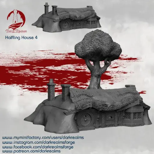 Dark realms - Halfling village (Comté) - Maison 4