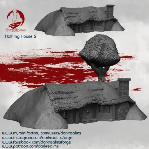Dark realms - Halfling village (Comté) - Maison 2