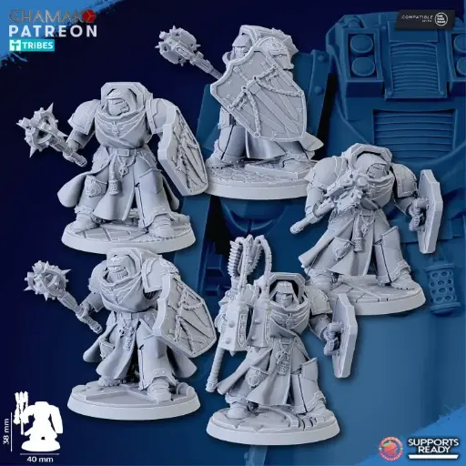 Ghamak - Crusaders of Death x5 (chevaliers)