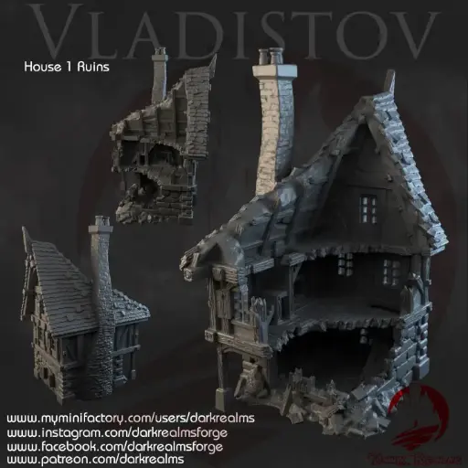 Dark realms - Vladistov - Maison 1 en ruines