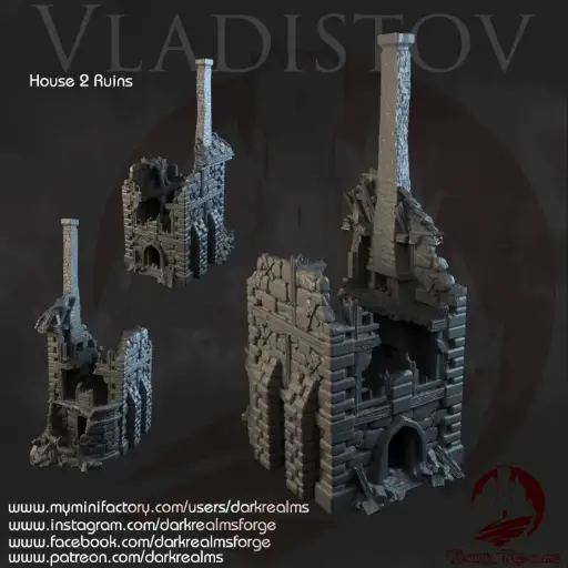 Dark realms - Vladistov - Maison 2 en ruines